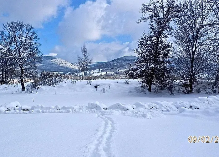 木屋 Avec Jacuzzi Et Piscine, Deco Soignee Esprit Cocooning Ramonchamp